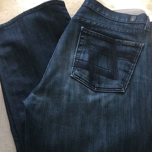 Men’s 7 for all mankind boot cut jeans size 33